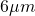 Rendered by QuickLaTeX.com 6 \mu m
