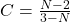 C={\frac {N-2}{3-N}}