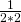 Rendered by QuickLaTeX.com \frac{1}{2 * 2}