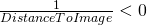 Rendered by QuickLaTeX.com \frac {1} {DistanceToImage} < 0