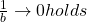 \frac {1} {b} \rightarrow 0 holds