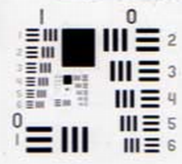 Usaf 1951 Tri Bar Resolution Chart